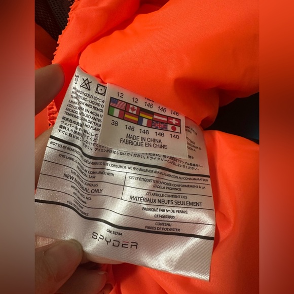 Spyder Ambush insulated jacket big boys size 12 - Picture 5 of 8